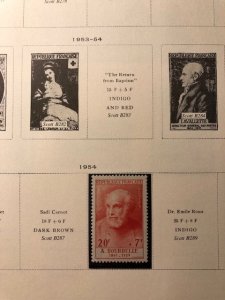 French Semi Postals + BOB - 17 pages -