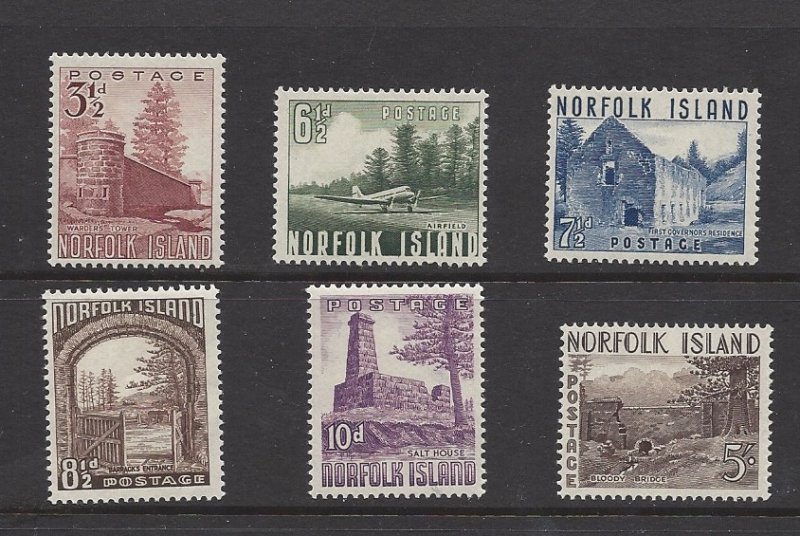 Norfolk Island 13-18 MH 1953