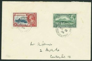 MONTSERRAT 1936 cover to London - GPO PLYMOUTH cds.........................41425 
