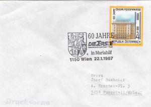 Austria 1987 60 Jahre Die Irste in Mariahilf Cover VGC