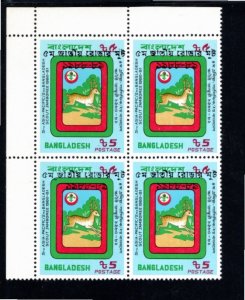 Bangladesh 1988 MNH Sc 321 block of 4