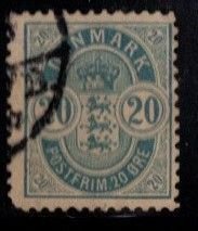 Denmark -  #48 Arms (wmk 112)- Used