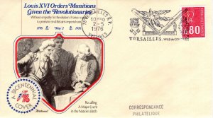 LOUIS XVI ORDERS MUNTIONS GIVEN THE REVOLUTI,  VERSAILLES, FRANCE 1976  FDC17112