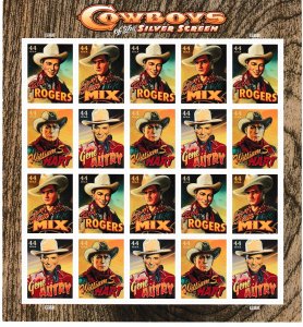 U.S.  Scott# 4449a 2010 Cowboys of the Silver Screen MNH S/S #1