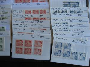 Canada centennial stock of 525 stamps in 94 sales cards all MNH?