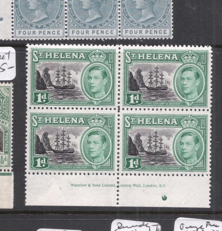 St Helena SG 149 Imprint Block of Four MNH (2dgy)