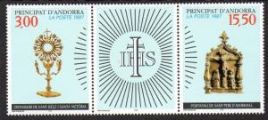 Andorra French 1997 Religious Artifacts VF MNH (484a)