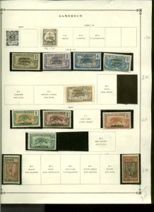 Collection, Cameroun Part A Scott Album Page, 1918/1975, Cat $121, Mint & Used