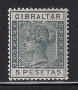 Gibraltar MH Scott #38 5p Victoria