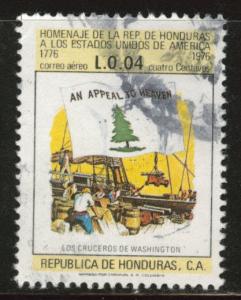 Honduras  Scott C603 used  flag airmail