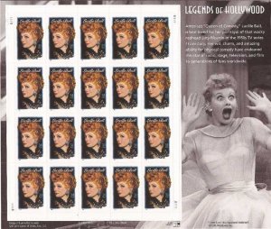 US Stamp 2001 Lucille Ball 20 Stamp Sheet  #3523