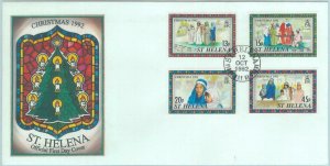 84434 - ST HELENA - Postal History - FDC COVER 1992 - Christmas RELIGION