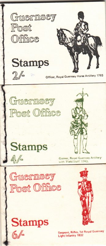 Guernsey 1970 Set 3 Booklet  Unmounted mint