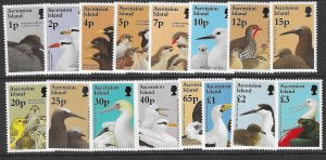 ASCENSION SG679/94 1996 BIRDS AND THEIR YOUNG MNH