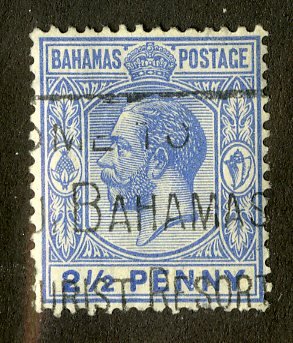 BAHAMAS 75 USED SCV $3.00 BIN $1.25 ROYALTY