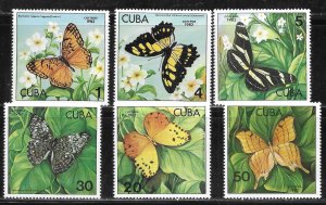 Cuba 2478-2483 Butterflies set MNH