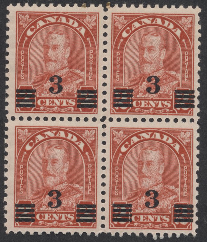 Canada Lot of 8 Different George V Era Blocks of 4 Mint OG  F-VF LH/NH