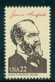 2218b 22c James A. Garfield MNH Fine W3085