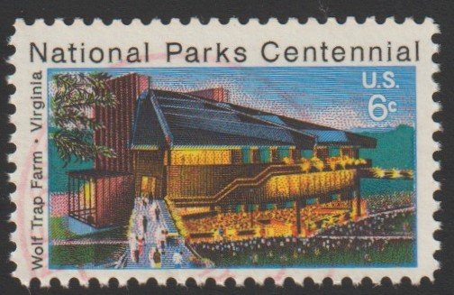 SC# 1452 - (8c) - National Parks Centennial, Wolf Trap Farm, VA - Used Single