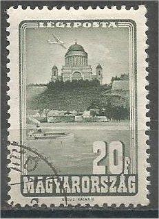 HUNGARY, 1947, used 20f, Cathedral of Esztergom, Scott C46