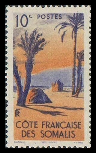 Fr Somali Coast 248 block/4,MNH.Michel 285. Danakil Tent.1947.