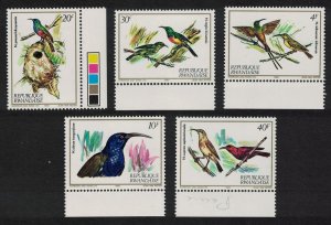 Rwanda Nectar-sucking Birds 5v Margins 1983 MNH SC#1130 SG#1141=1146 MI#1214