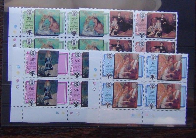 Swaziland 1979 International Année du Enfant ensemble en bloc x 4 MNH