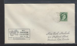 Canada 1959 Edmonton Fair Home of the Canadian Derby  cachet cover #1