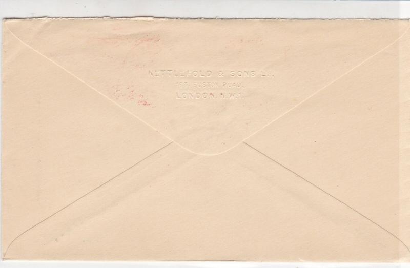 England 1937 Nettlefold & Sons Ltd London Embossed Bk Meter Mail Cover Ref 31829