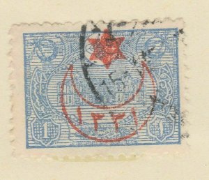 A6P4F89 Turkey Turkey 1915 optd 1pi used-