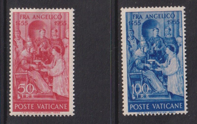 Vatican City  #195-196  MNH 1955  Pope Sixtus II