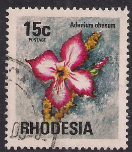Rhodesia 1974 QE2 15ct Wild Flowers used SG 501 ( E161 )