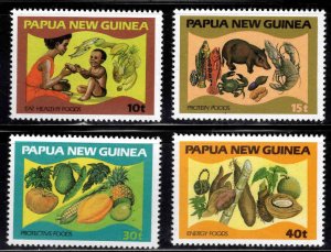 Papua New Guinea Scott 562-565 MNH** Nutrition set