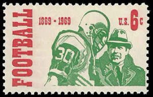 PCBstamps   US #1382 6c College Football, MNH, (5)