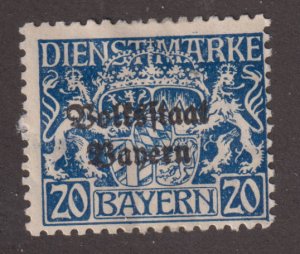 Bavaria O25 Coat of Arms O/P 1918