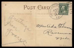 USA 1911 Colorado Utah Nebraska Omaha Ogden TR4 RPO Railroad Cover 92929