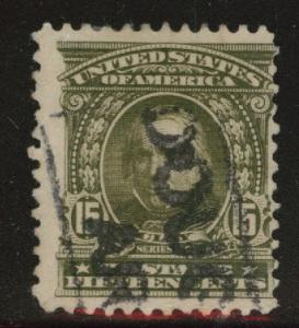 USA Scott 309 Used Clay stamp 1902-03