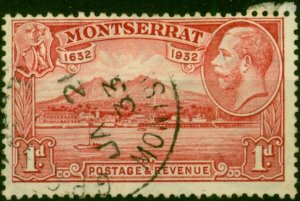 Montserrat 1932 1d Scarlet SG85 Fine Used