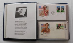 FDC 1980 US United States Olympic Committee First Day Cover Collection in Album