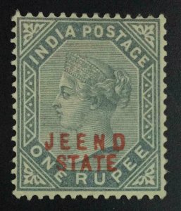 MOMEN: INDIA JHIND SG #12 1885 MINT OG H £325 LOT #63395