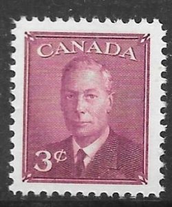 Canada 291: 3c George VI, MNH, VF