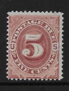 United States J25 5c Postage Due single Unused NO GUM c.v. $100