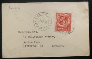 1936 Samarai Papua New Guinea Cover To Liverpool England