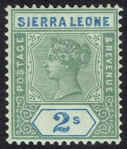 SIERRA LEONE 1896 QV KEY TYPE 2/- 