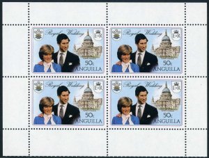 Anguilla 444c,446c booklet panes,MNH.Charles Diana,1981