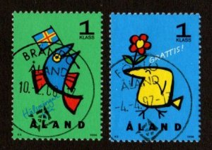 Finland - Aland Islands #120-121 used