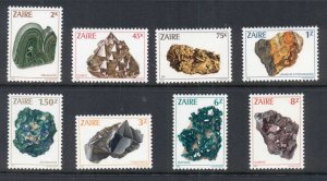 Zaire 1983 Minerals & gems MUH