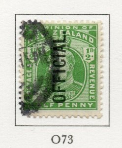 New Zealand 1910-16 Early Issue Fine Used 1/2d. Optd Official NW-167550