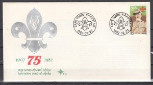 South Africa, Scott cat. 558. Scouting Year issue. First day cover. ^
