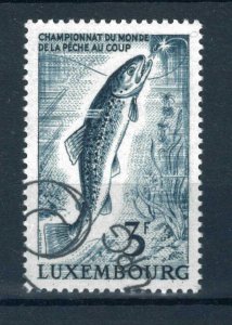 Luxembourg 1963 World Fishing Championships stamp. Used. Sg 732.